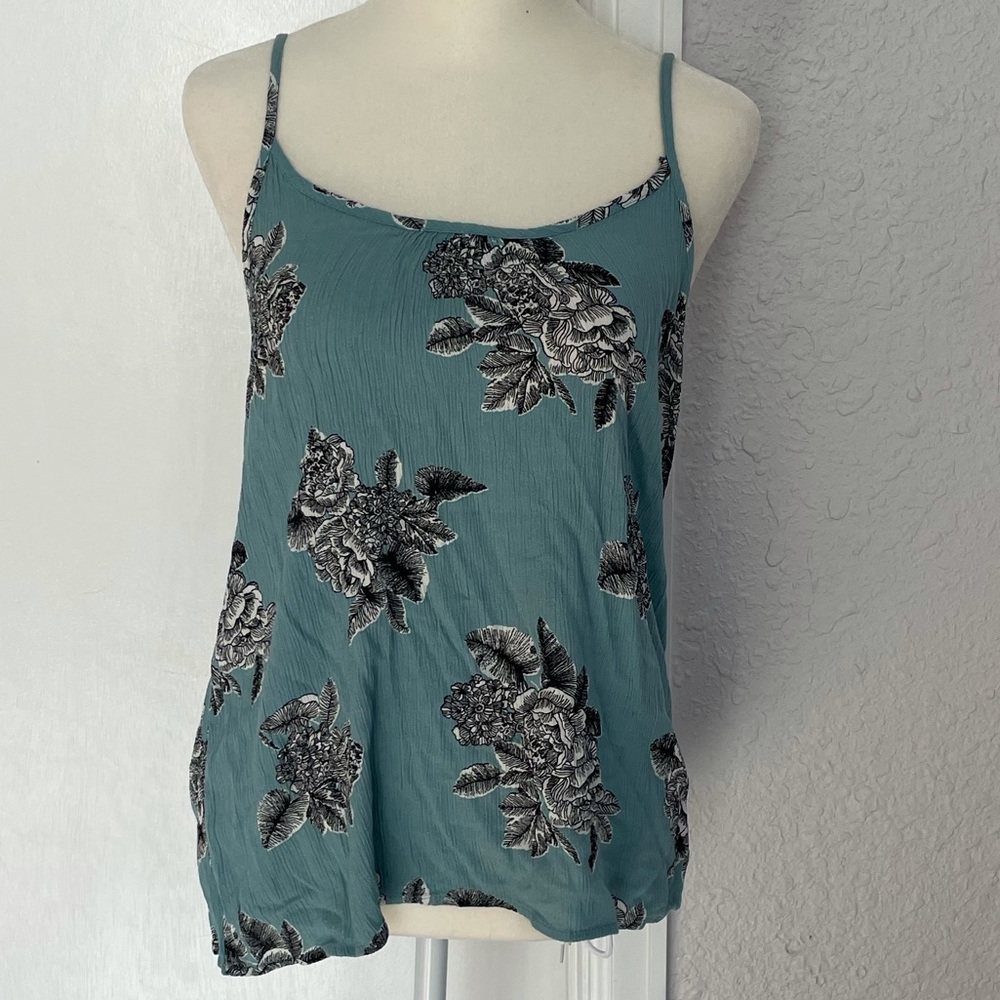 Floral Turquoise Tank